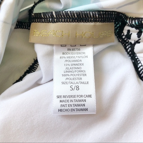 Beach House One Piece Swimsuit Hawaiian Floral Print Small - Picture 7 of 12